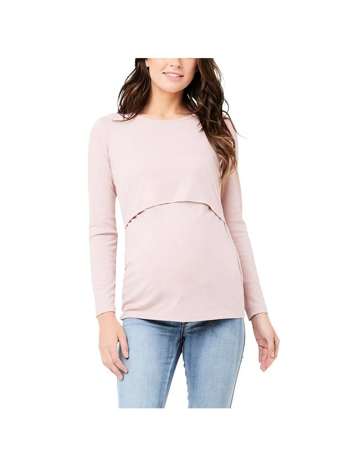 Женский топ для кормления Tessa Rib пыльно-розовый Ripe Maternity — изображение 1 из 3