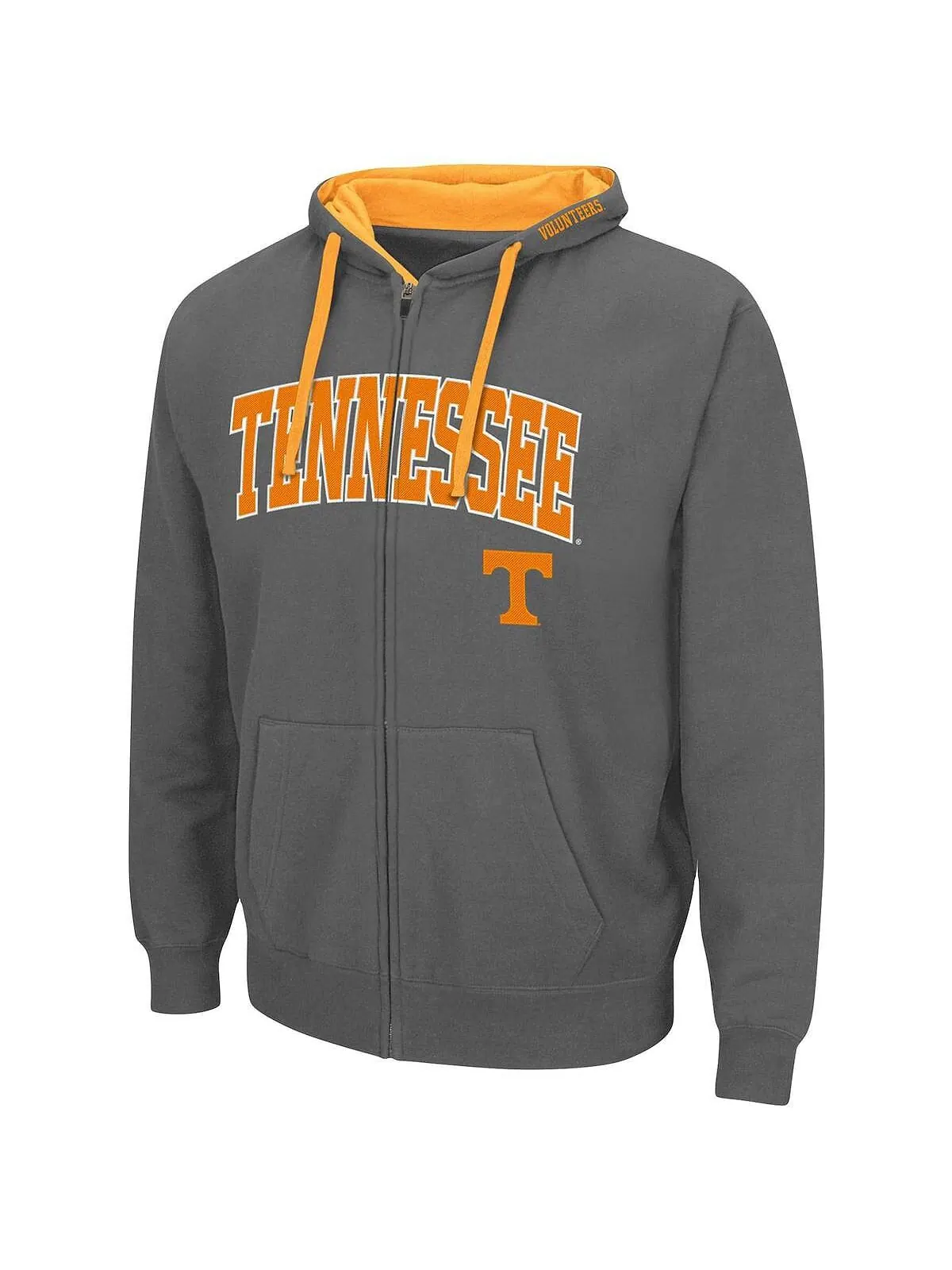 Мужская темно-серая толстовка с молнией во всю длину Tennessee Volunteers Big and Tall Colosseum — изображение 3 из 3