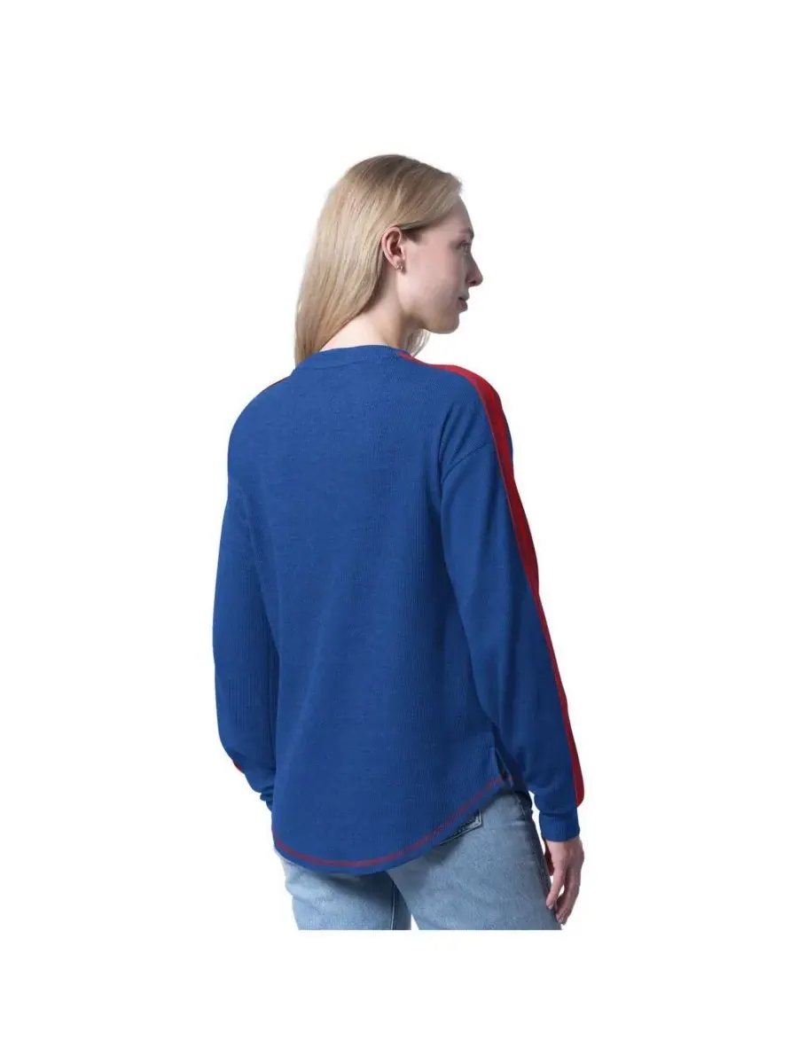 Женская футболка с длинным рукавом Royal Philadelphia 76ers Advantage Tri-Blend G-III 4Her by Carl — изображение 2 из 2