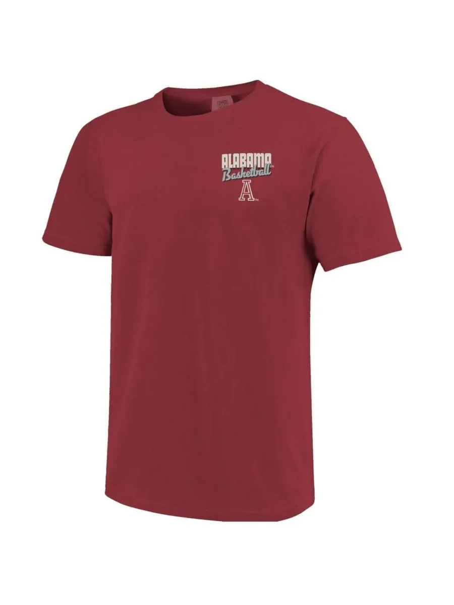 Image One Мужская футболка Crimson Alabama Crimson Tide Comfort Colors Mascot Dunk — изображение 2 из 3, красный
