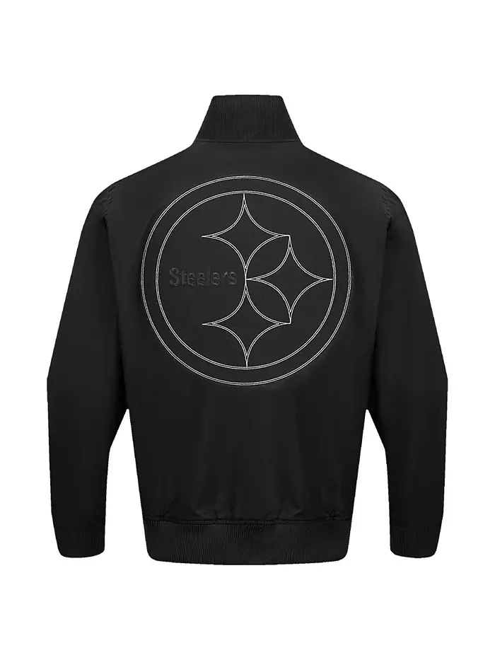 Мужская черная толстовка с полной застежкой-молнией Pittsburgh Steelers Paint The City Twill Pro — изображение 5 из 5