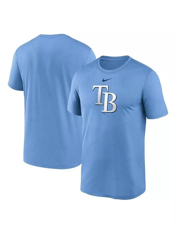 Мужская светло-синяя футболка Tampa Bay Rays Legend Fuse с большим логотипом Nike — изображение 1 из 3
