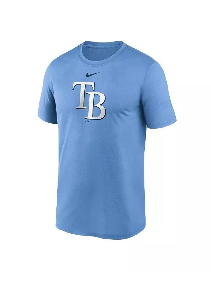 Мужская светло-синяя футболка Tampa Bay Rays Legend Fuse с большим логотипом Nike — изображение 3 из 3