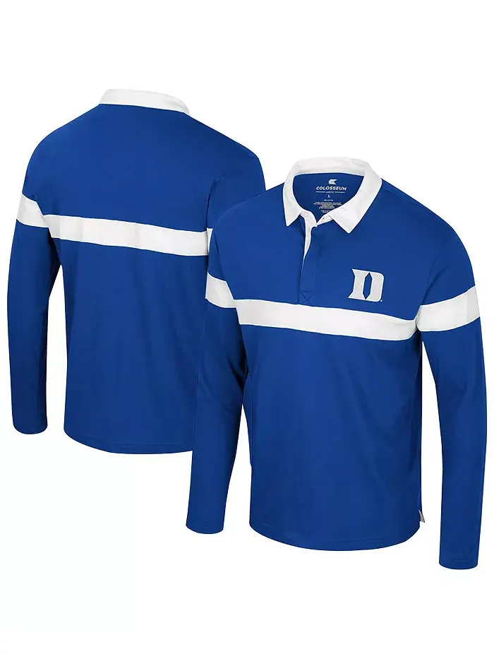 Мужская поло с длинным рукавом Royal Duke Blue Devils Too Cool For School Colosseum — изображение 1 из 3