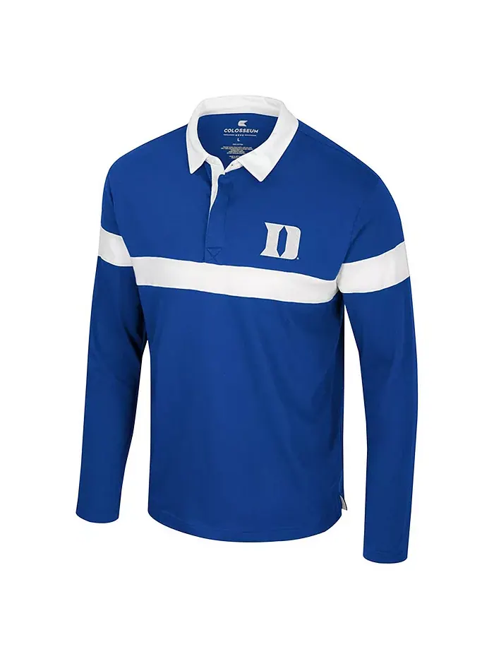 Мужская поло с длинным рукавом Royal Duke Blue Devils Too Cool For School Colosseum — изображение 2 из 3