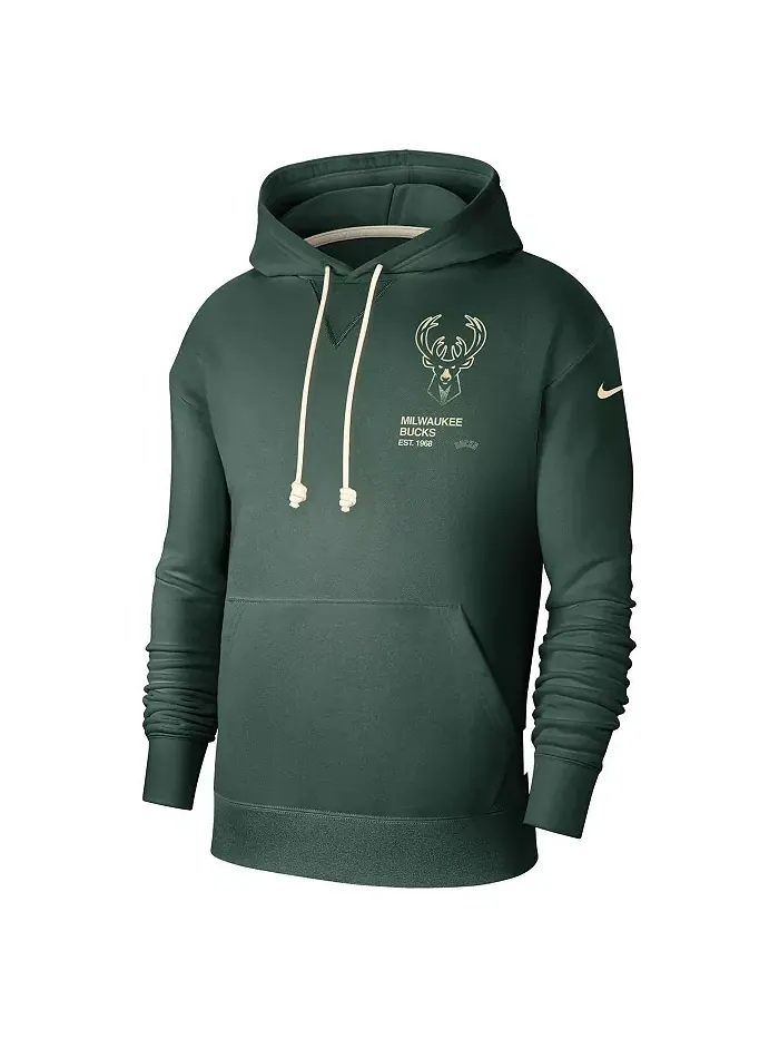 Мужская толстовка с капюшоном Milwaukee Bucks Courtside Standard Issue Premium Performance цвета — изображение 2 из 3