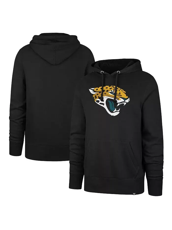 Мужская черная толстовка с капюшоном Jacksonville Jaguars Imprint Headline '47 Brand