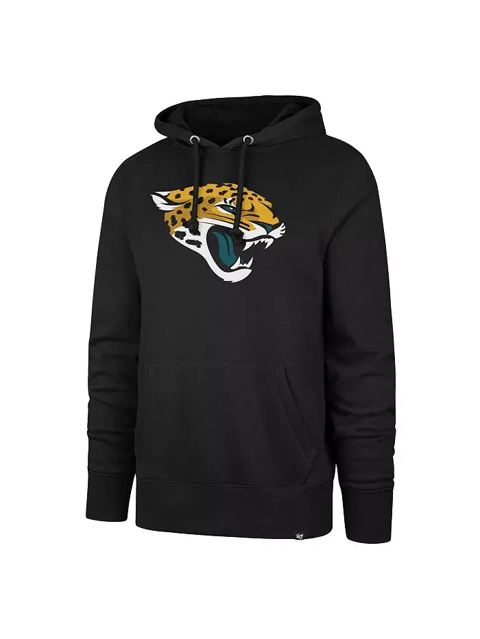 Мужская черная толстовка с капюшоном Jacksonville Jaguars Imprint Headline '47 Brand — изображение 3 из 3