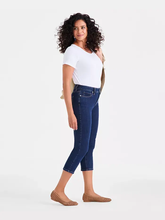 Узкие джинсы с заниженной посадкой Petite Mid Rise Ankle Style & Co — изображение 3 из 7