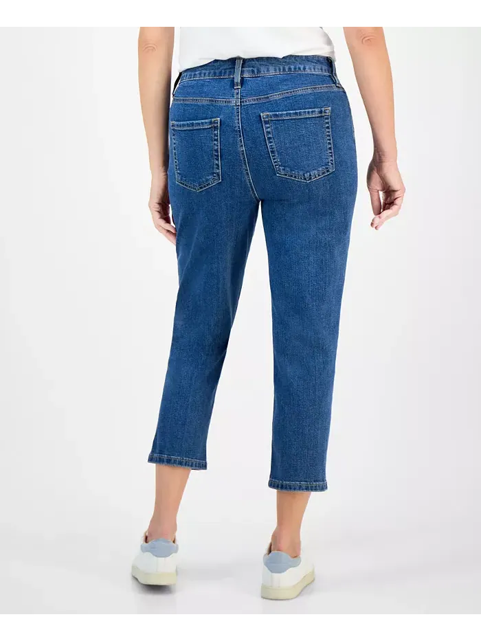 Узкие джинсы с заниженной посадкой Petite Mid Rise Ankle Style & Co — изображение 7 из 7