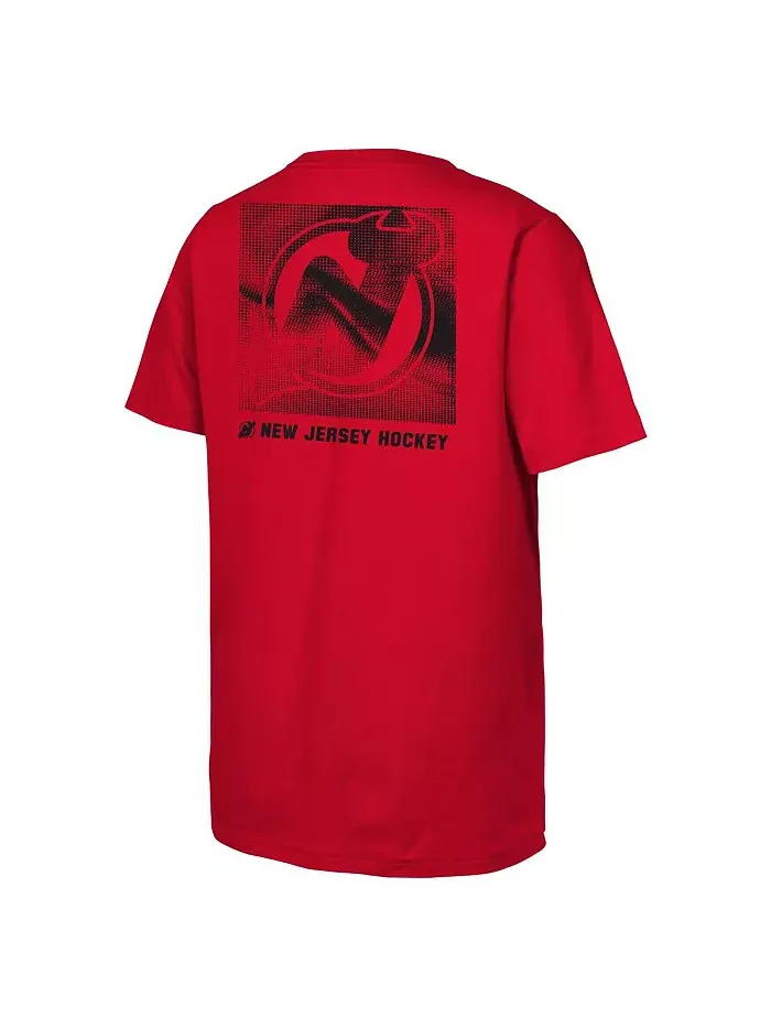 Футболка New Jersey Devils Atmosphere красная для подростков Outerstuff — изображение 3 из 3
