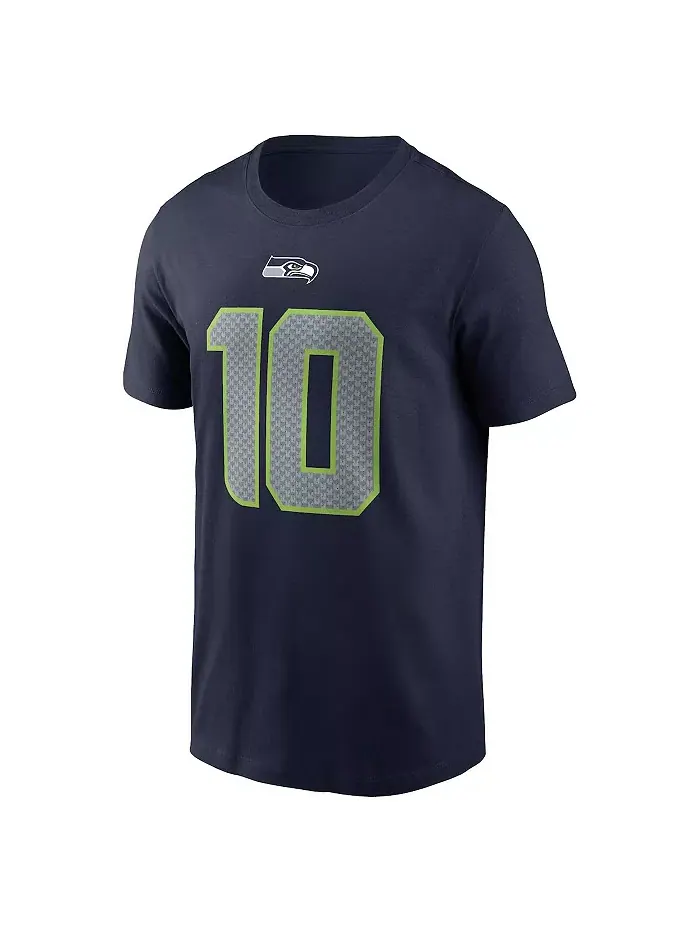 Мужская футболка Cooper Kupp College Navy с именем игрока и номером Seattle Seahawks Nike — изображение 2 из 3