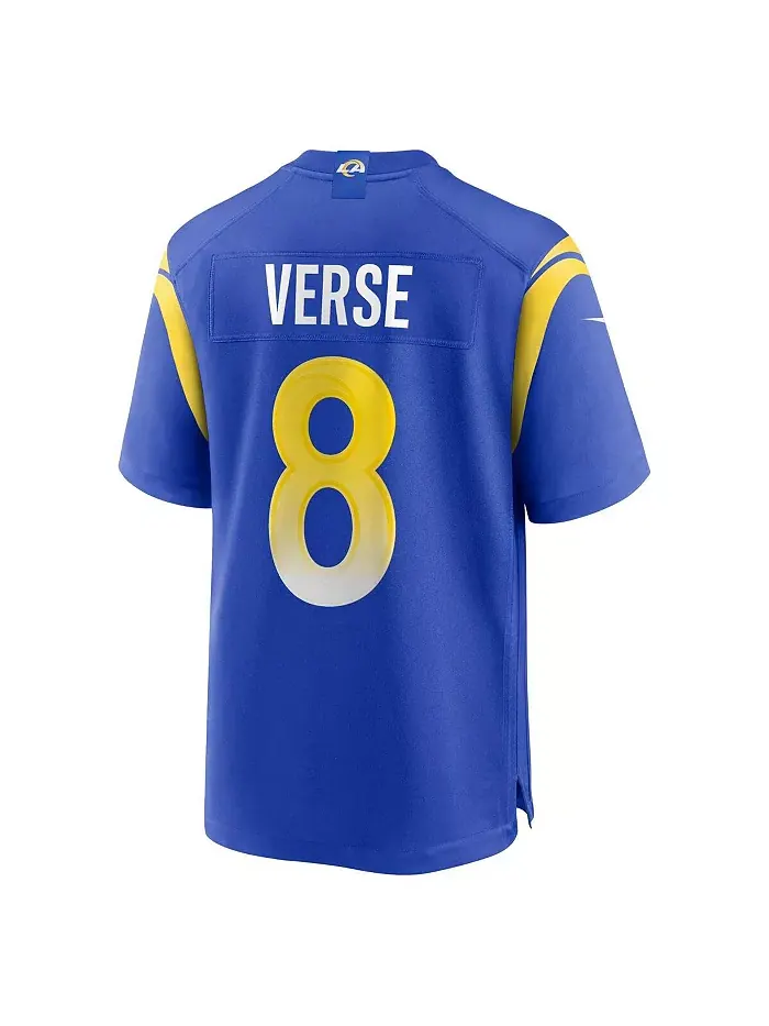 Мужская игровая футболка Jared Verse Royal Los Angeles Rams Player Game Jersey Nike — изображение 2 из 5