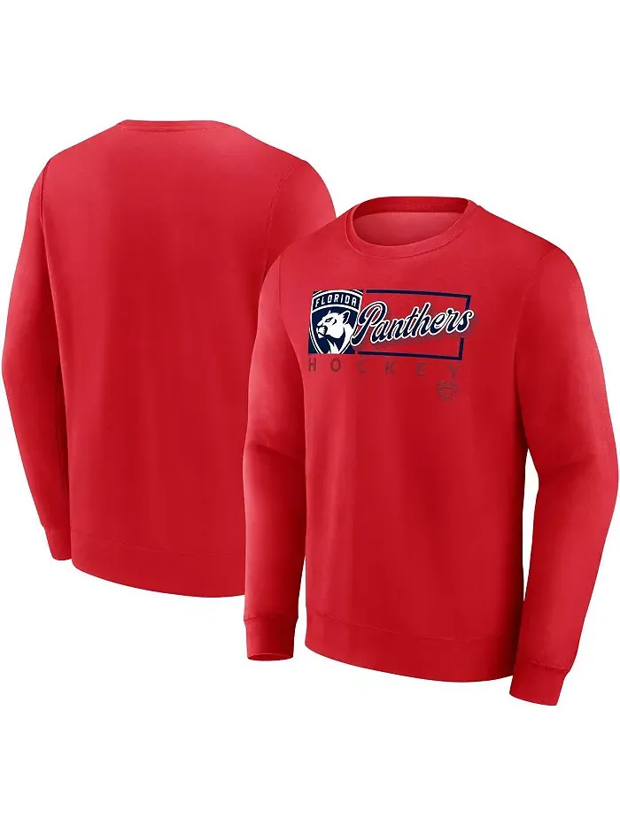 Мужской красный флисовый свитшот Florida Panthers Focus Fanatics — изображение 1 из 3