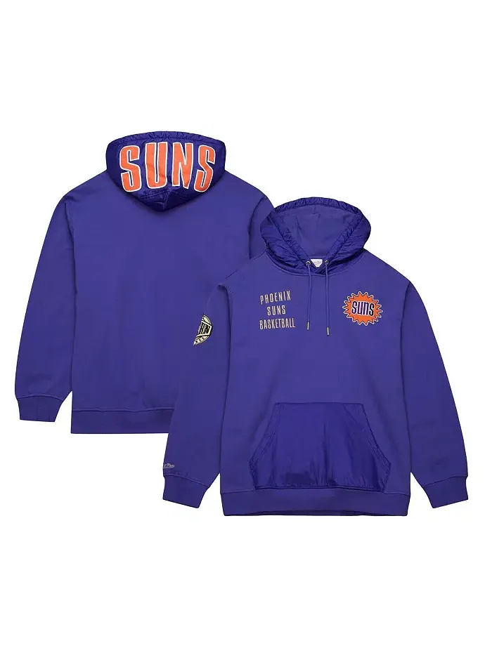 Мужская фиолетовая толстовка с капюшоном Phoenix Suns Team OG 2.0 Vintage Logo Fleece Pullover — изображение 1 из 3