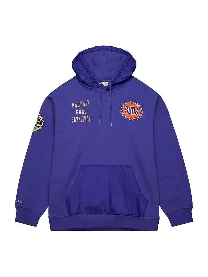 Мужская фиолетовая толстовка с капюшоном Phoenix Suns Team OG 2.0 Vintage Logo Fleece Pullover — изображение 2 из 3