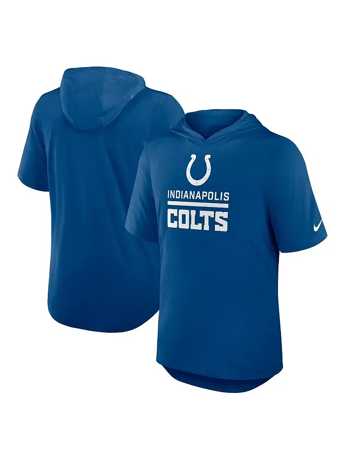 Мужская толстовка-футболка Royal Indianapolis Colts Lockup Tri-Blend Nike — изображение 1 из 3