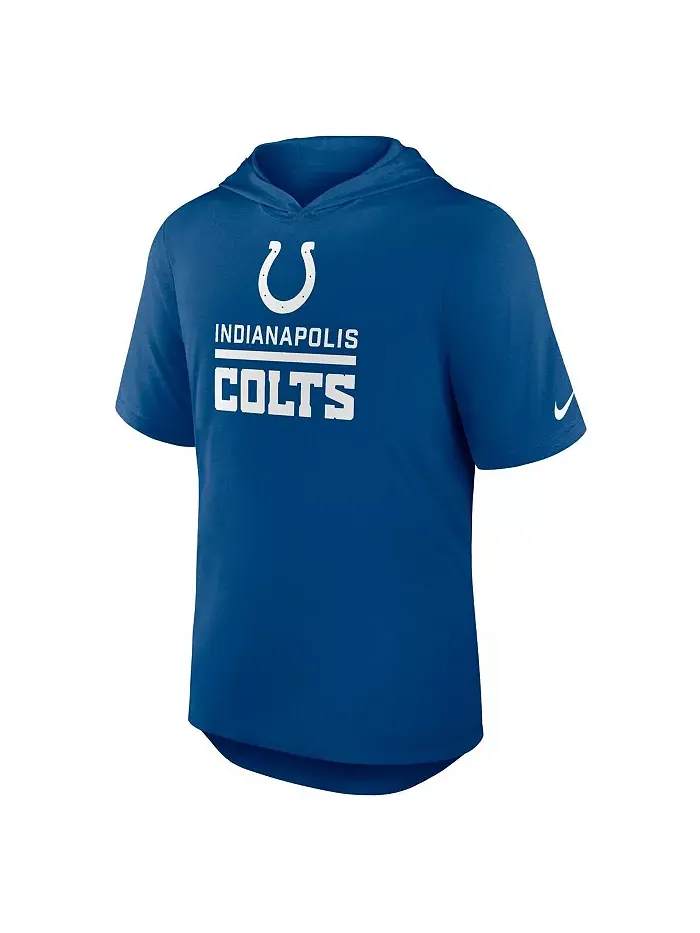 Мужская толстовка-футболка Royal Indianapolis Colts Lockup Tri-Blend Nike — изображение 2 из 3