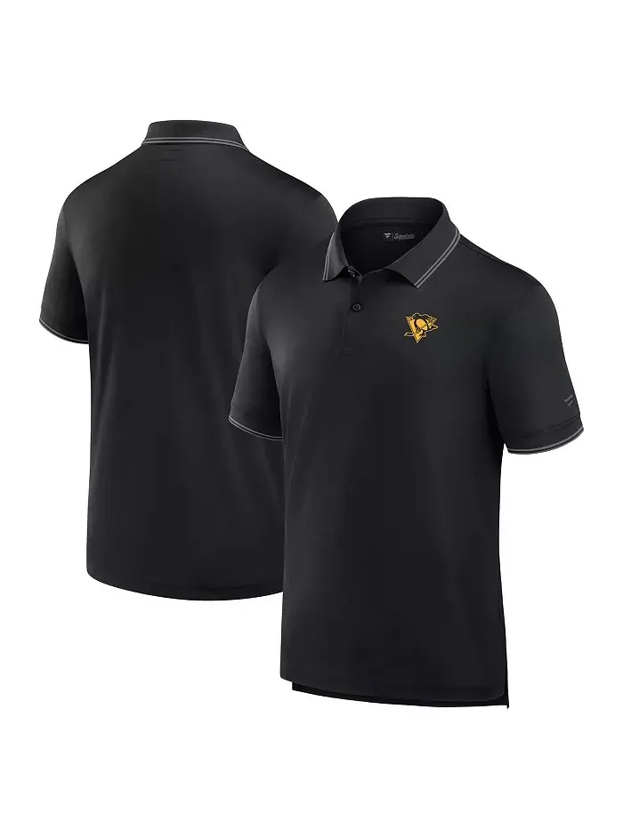 Мужская черная пике-поло Pittsburgh Penguins Front Office Fanatics — изображение 1 из 3