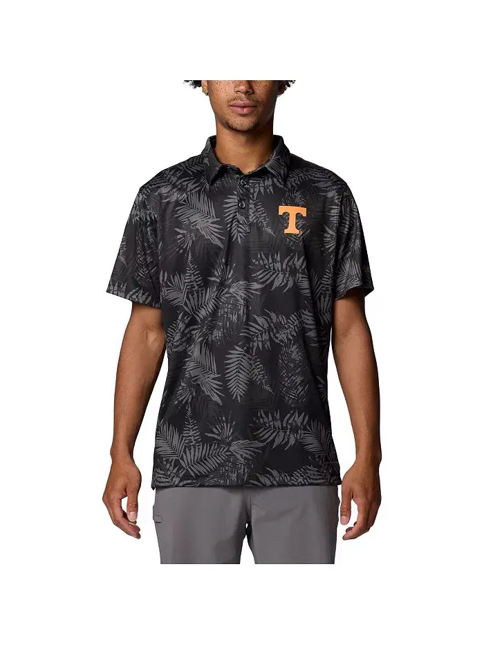 Мужская поло PFG Super Terminal Tackle Omni-Shade Bangalows Tennessee Volunteers черного цвета