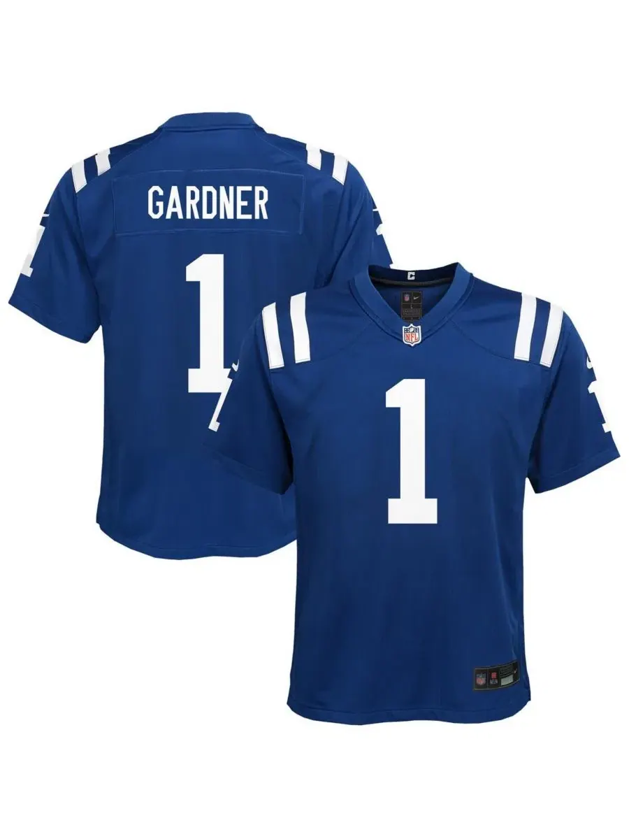 Детская футболка с принтом Ahmad Sauce Gardner Indianapolis Colts Home Game Jersey Nike — изображение 1 из 3, синий