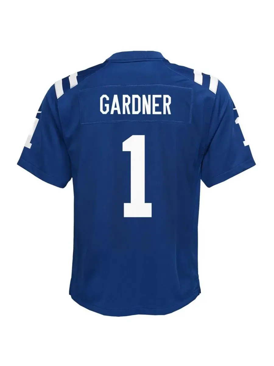 Детская футболка с принтом Ahmad Sauce Gardner Indianapolis Colts Home Game Jersey Nike — изображение 3 из 3, синий