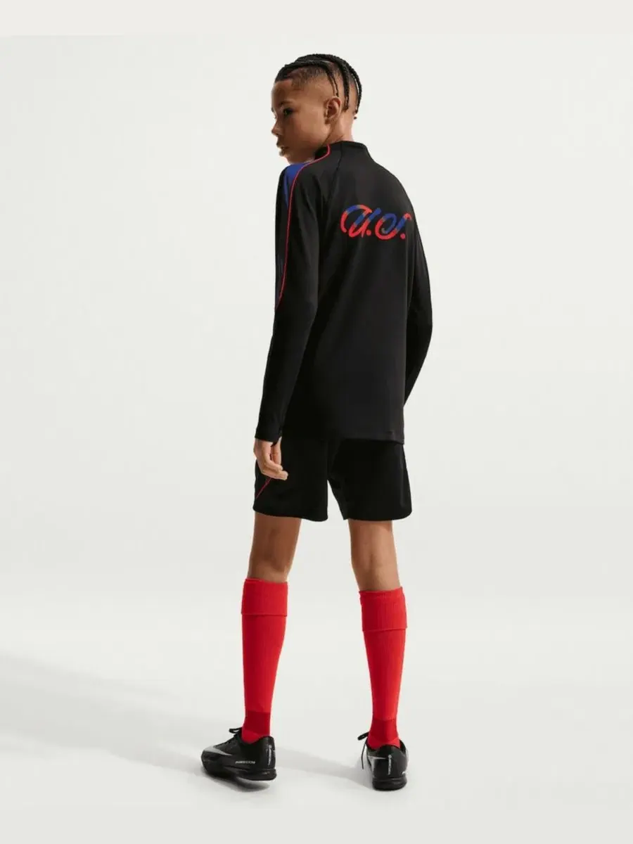 Лонгслив Nike USMNT 2026 Strike Dri-FIT с четверть-молнией, с длинным рукавом, с отверстиями для — изображение 3 из 4, черный