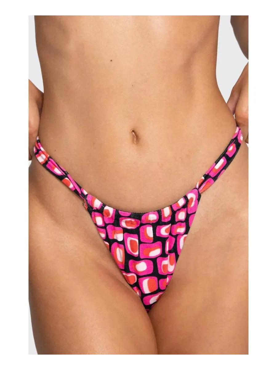 Плавки бикини с завышенной талией Nia Bright Swimwear, On The Rocks — изображение 4 из 4