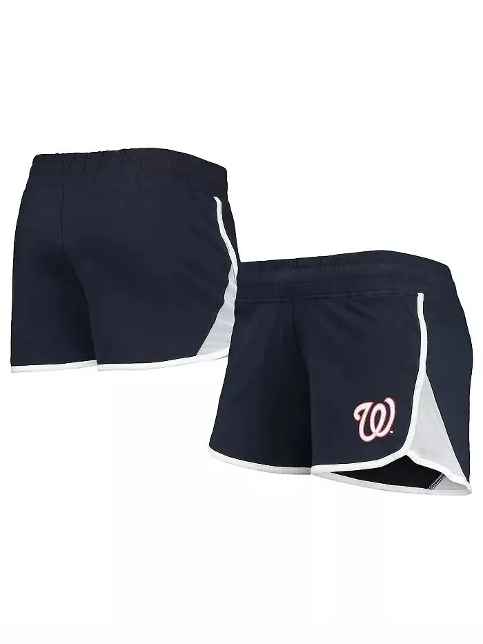Женские темно-синие шорты из эластичной махровой ткани Washington Nationals New Era