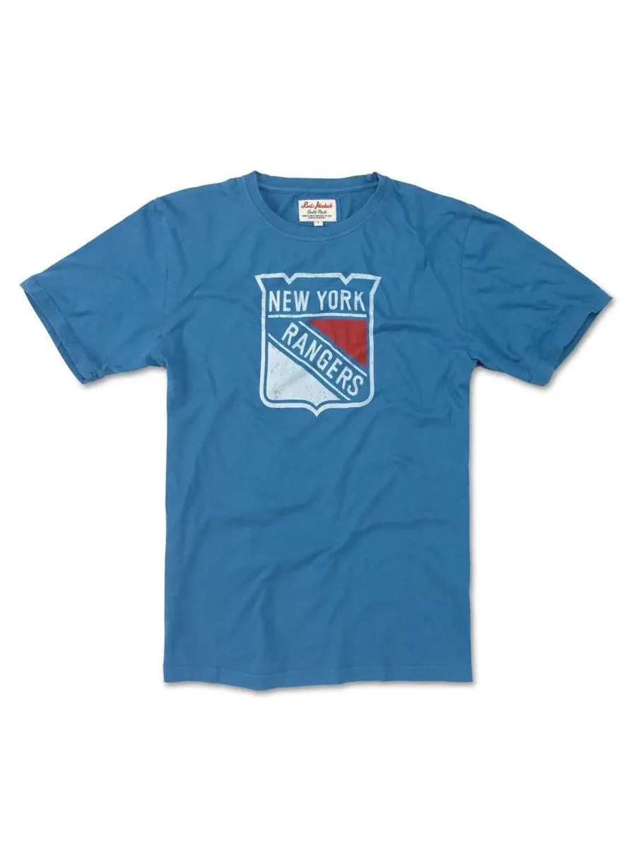 American Needle Мужская синяя футболка New York Rangers Brass Tacks — синий