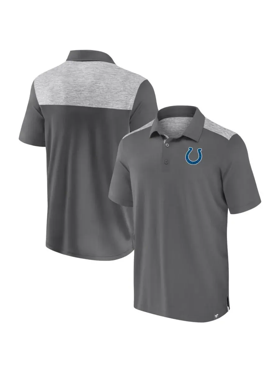 Fanatics Мужская серая рубашка-поло Indianapolis Colts Long Shot — изображение 1 из 3, серый