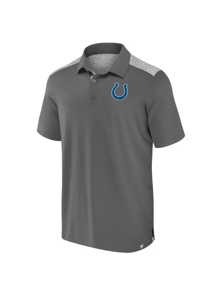 Fanatics Мужская серая рубашка-поло Indianapolis Colts Long Shot — изображение 3 из 3, серый