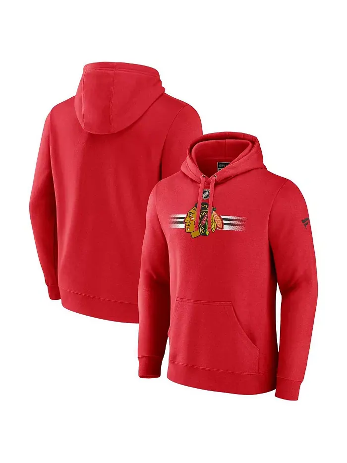 Мужская толстовка с капюшоном Chicago Hawks Authentic Pro Secondary Pullover Hoodie Fanatics — изображение 1 из 3
