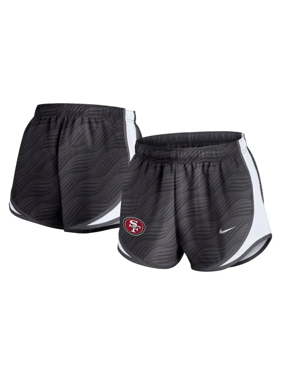 Nike Женские шорты Tempo Performance цвета антрацит с символикой команды San Francisco 49ers — изображение 1 из 3, серый