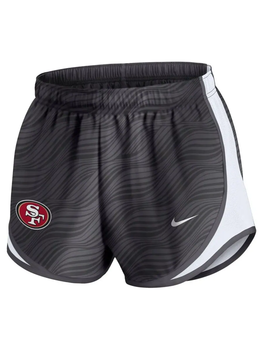 Nike Женские шорты Tempo Performance цвета антрацит с символикой команды San Francisco 49ers — изображение 3 из 3, серый
