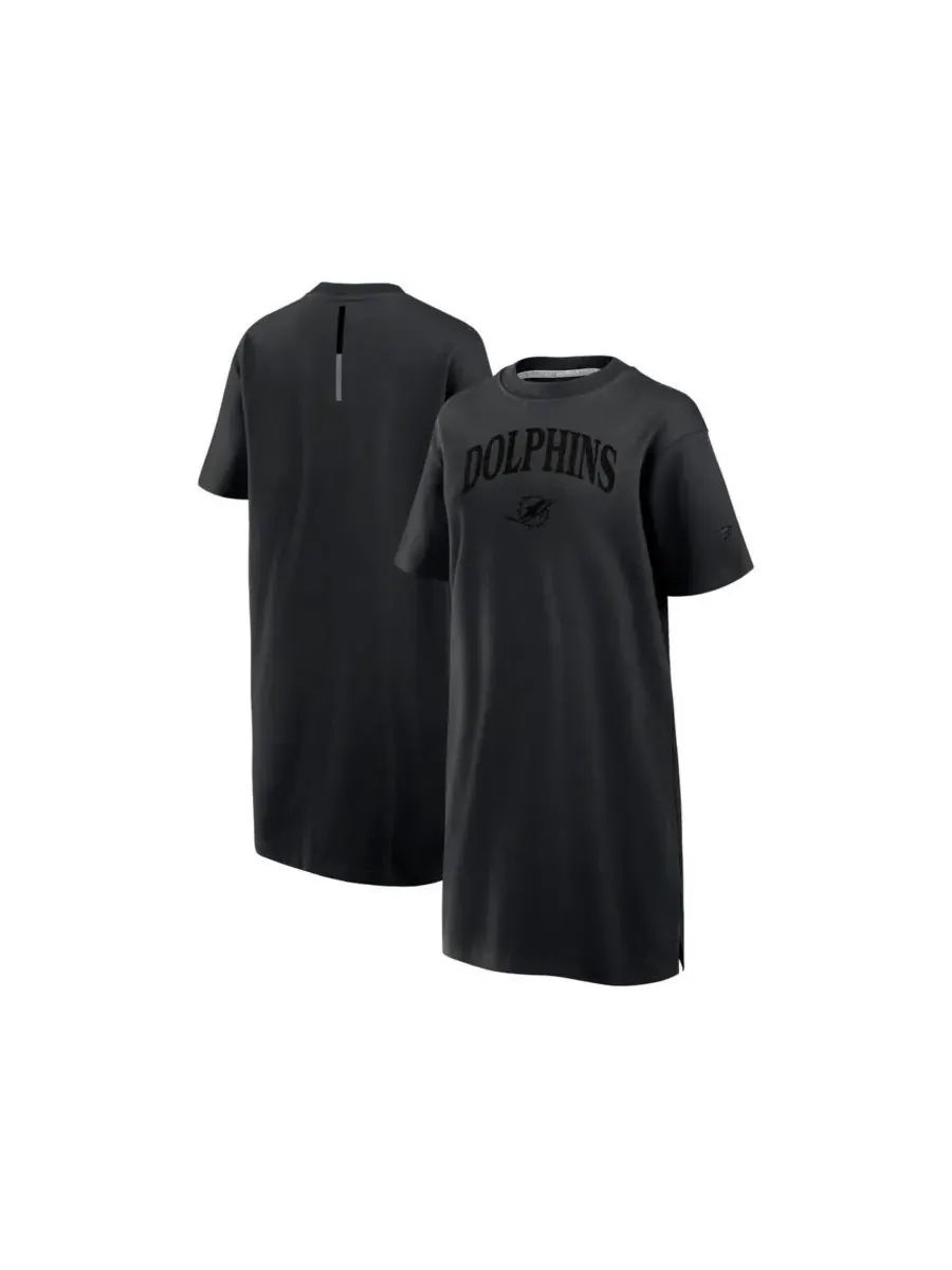 Fanatics Женское черное платье Miami Dolphins Elements Go Tri-Blend — изображение 1 из 3, черный