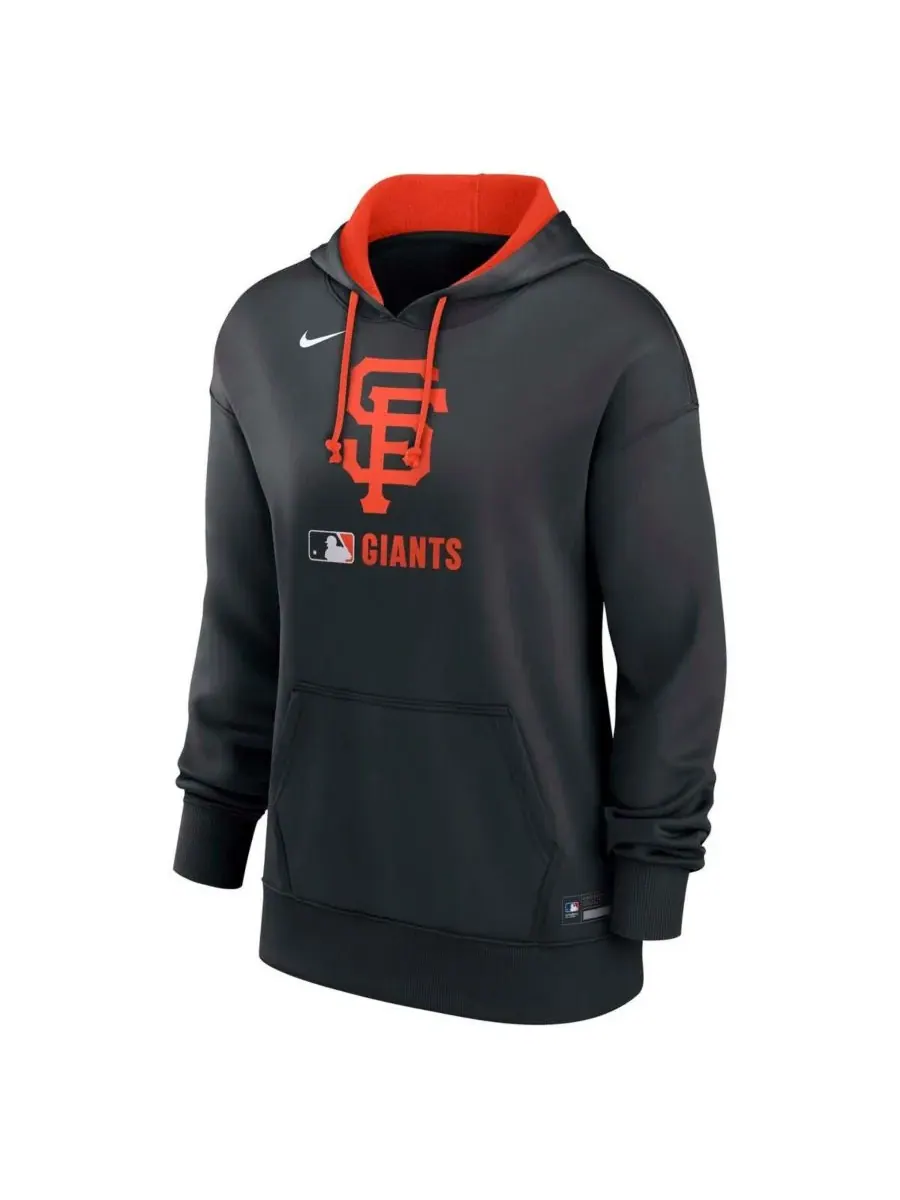 Nike Женская черная толстовка с капюшоном San Francisco Giants из аутентичной коллекции Performance — изображение 3 из 3