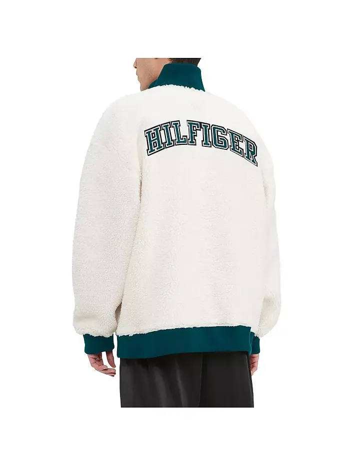 Мужская кремовая толстовка Philadelphia Eagles Jordan Sherpa с молнией на четверть Tommy Hilfiger — изображение 3 из 3