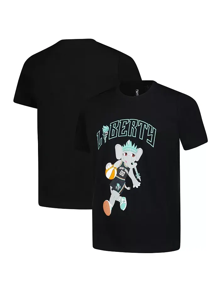 Футболка New York Liberty Ellie Dribble от Big Boys and Girls Black Outerstuff — изображение 1 из 3