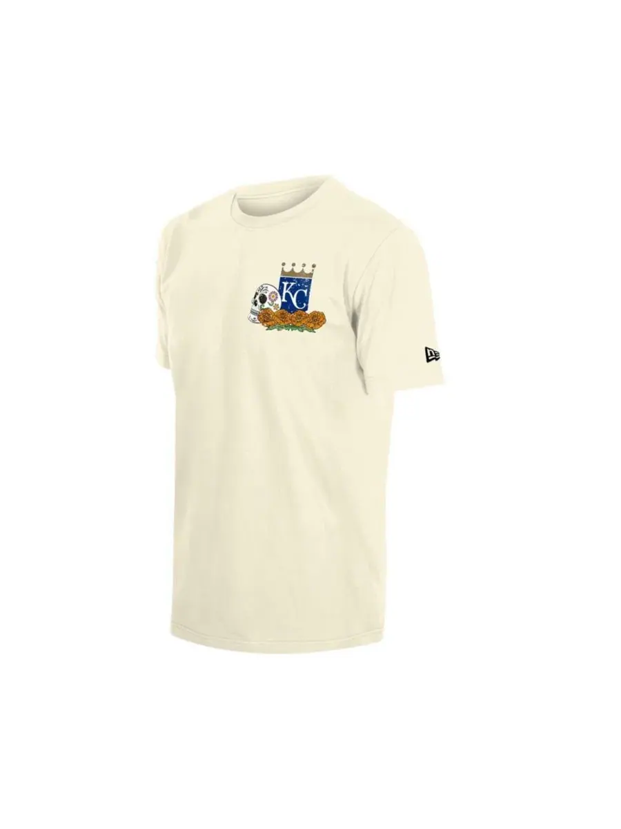Футболка с принтом Dia de los Muertos Kansas City Royals New Era — изображение 3 из 4, прозрачный