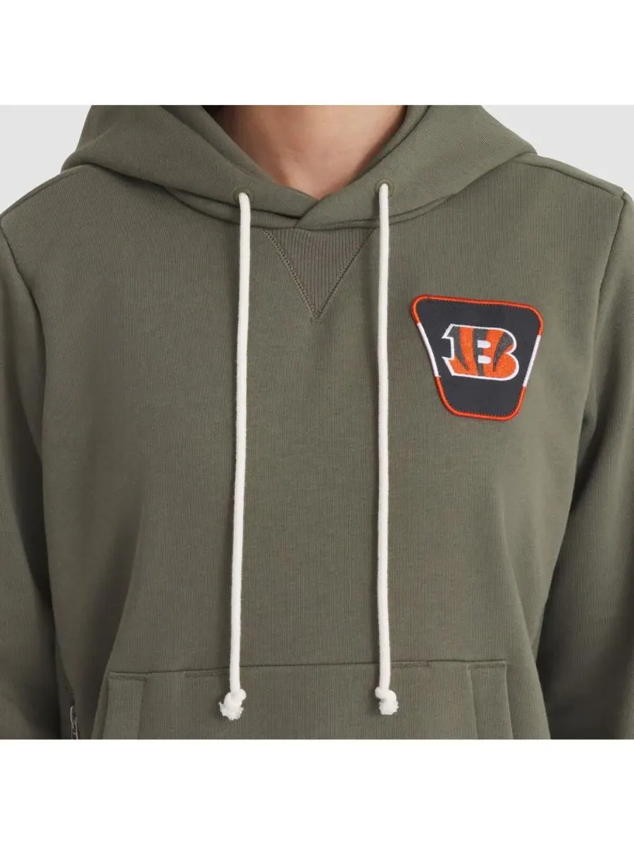 Nike Женская толстовка Olive Cincinnati Bengals 2025 Salute to Service Sideline Standard Issue — изображение 4 из 5