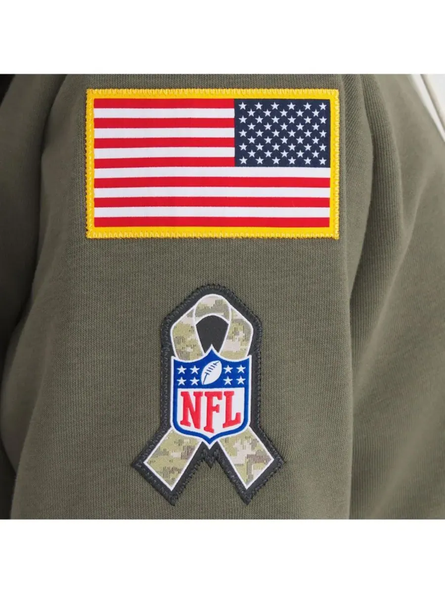 Nike Женская толстовка Olive Cincinnati Bengals 2025 Salute to Service Sideline Standard Issue — изображение 5 из 5
