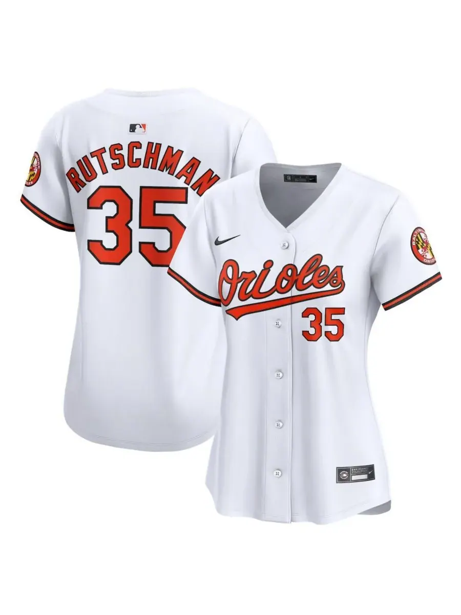 Nike Женская белая домашняя футболка игрока команды Baltimore Orioles Адли Рутшмана — изображение 1 из 3, белый
