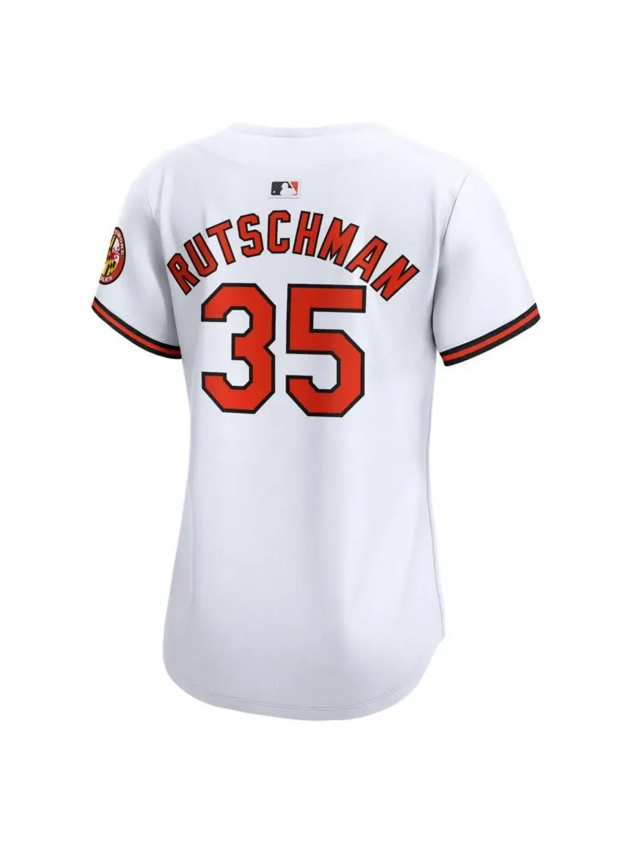 Nike Женская белая домашняя футболка игрока команды Baltimore Orioles Адли Рутшмана — изображение 3 из 3, белый