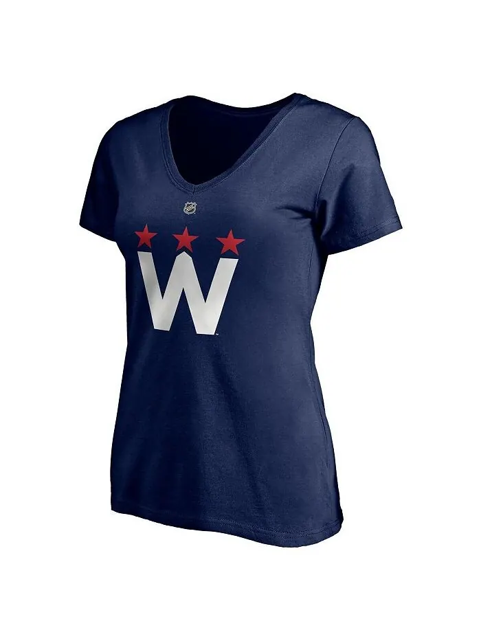 Женская футболка Tom Wilson Navy Washington Capitals 2020/21 с альтернативным аутентичным названием — изображение 2 из 3