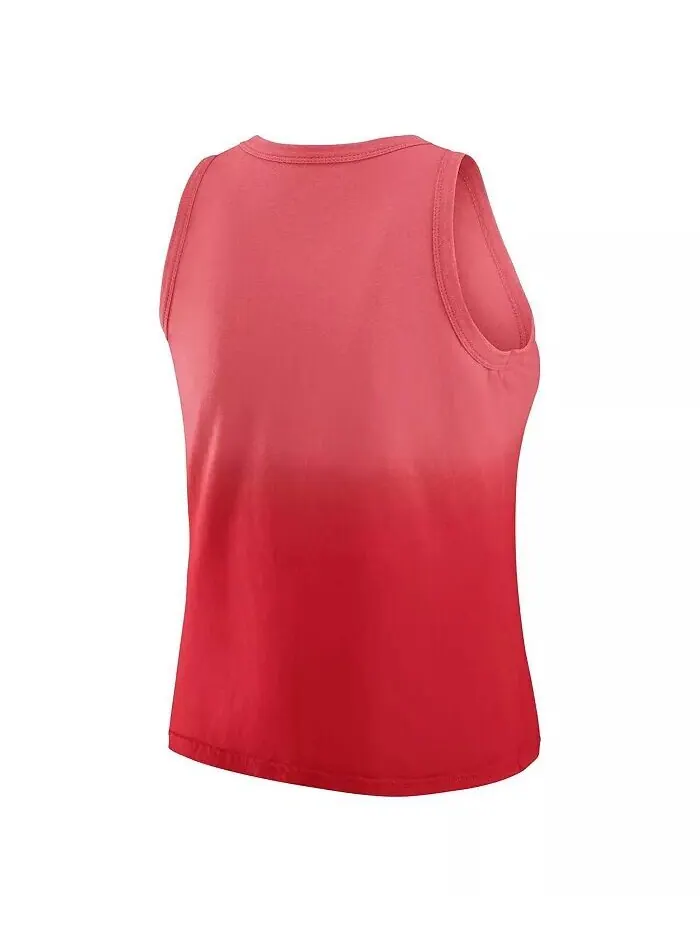 X Gracie Hunt Женская красная майка Kansas City Chiefs Ombre WEAR by Erin Andrews — изображение 2 из 3