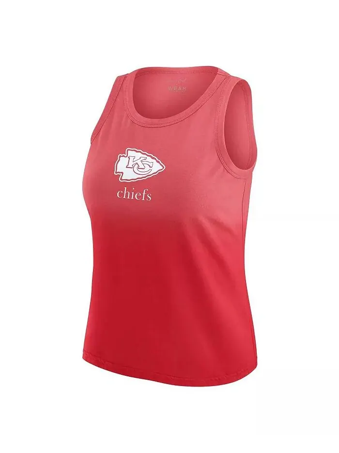 X Gracie Hunt Женская красная майка Kansas City Chiefs Ombre WEAR by Erin Andrews — изображение 3 из 3