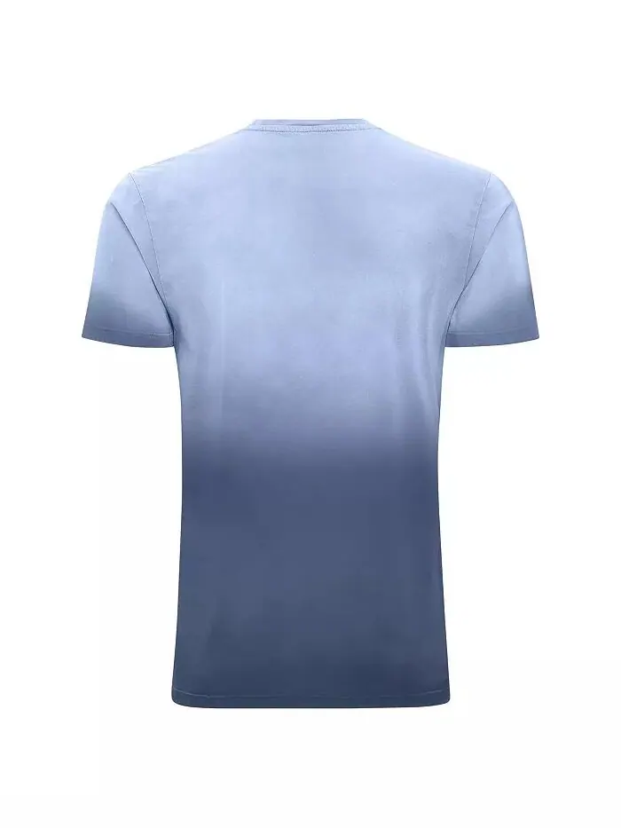 Мужская и женская синяя футболка Dallas Mavericks Bingham Sun-Fade Sportiqe — изображение 3 из 3