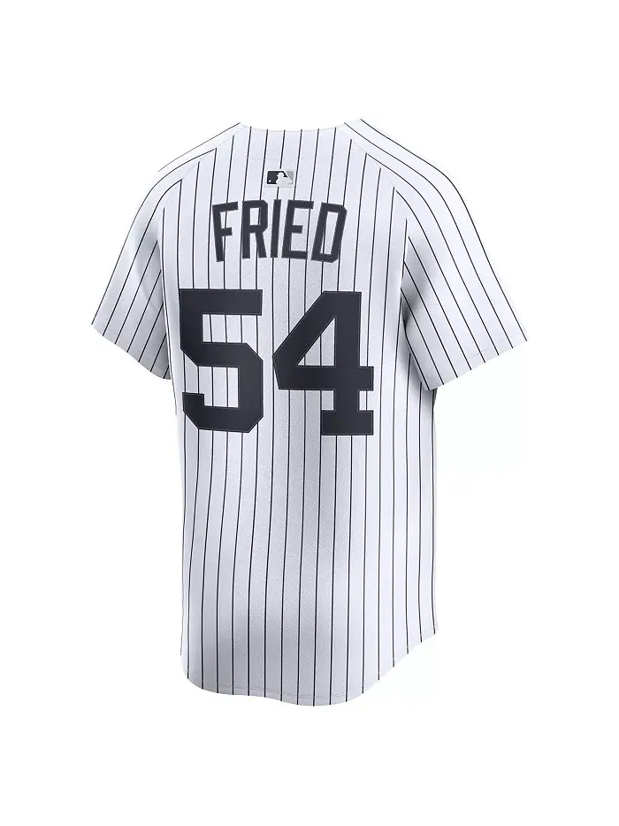 Мужская белая лимитированная игровая майка New York Yankees с именем Max Fried Nike — изображение 2 из 3