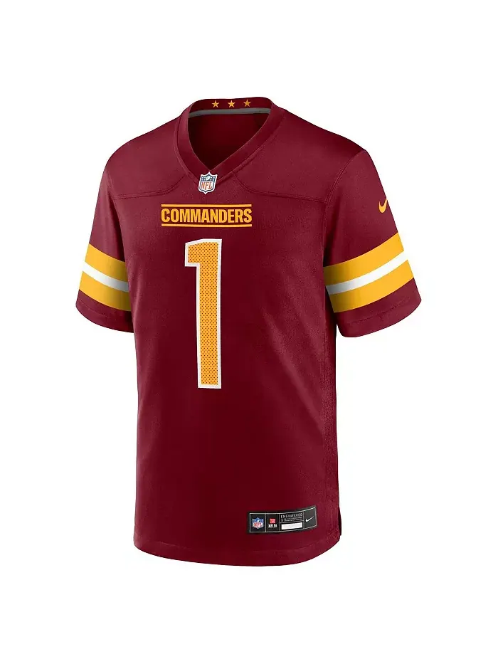 Мужская игровая футболка Deebo Samuel Sr бордового цвета Washington Commanders Nike — изображение 2 из 3